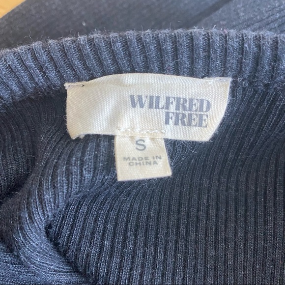 Wilfred Free/Aritzia- Black Ribbed Bruni Tank Midi Dress - Picture 10 of 11